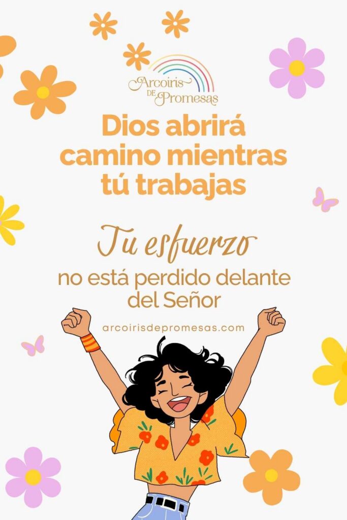Dios bendice tu trabajo cuando caminas de su mano promesa de Dios para mujeres cristianas