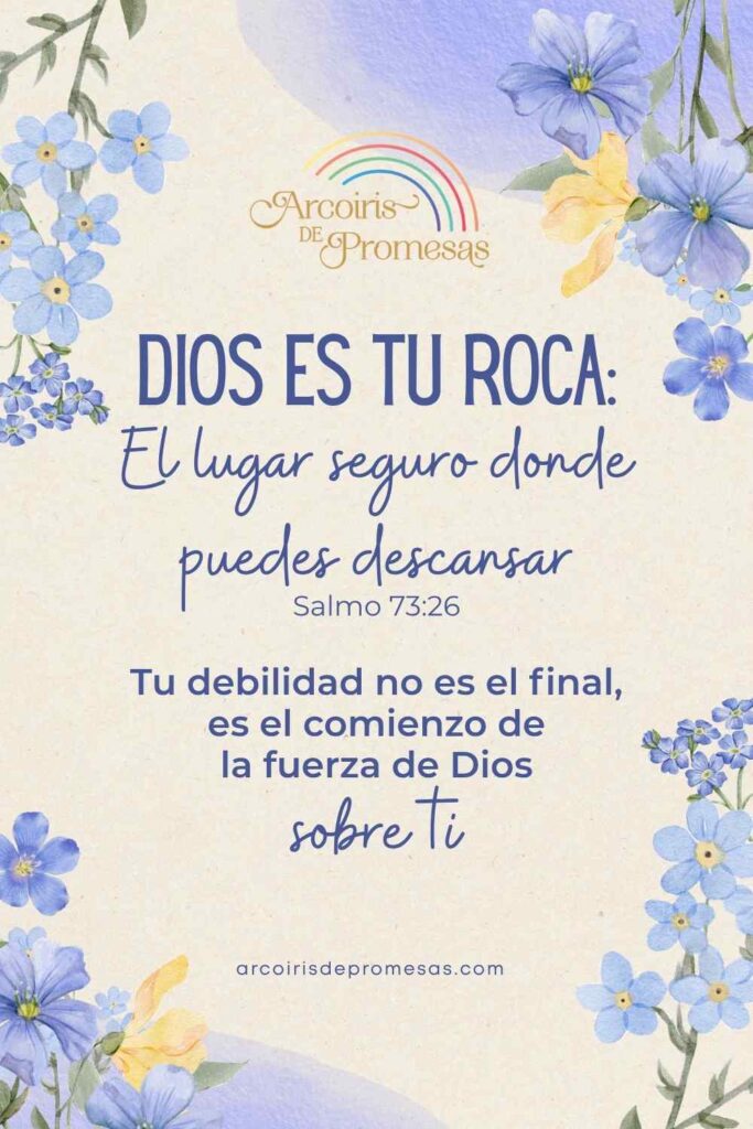 Dios es tu roca el lugar seguro donde puedes descansar mensaje de aliento para mujeres cristianas