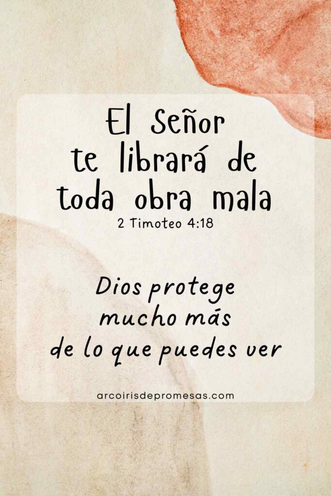 el Señor te librará de todo lo malo promesa de Dios para mujeres cristianas
