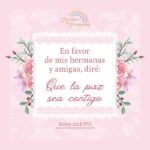 la paz sea contigo recibe tranquilidad que viene de Dios mensaje de aliento para la mujer cristiana