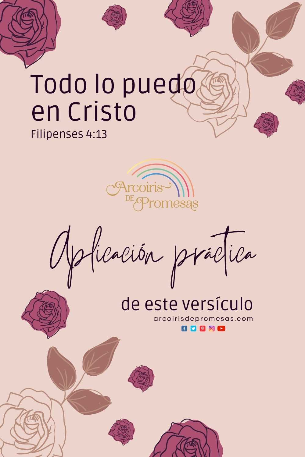 Todo lo puedo en Cristo - Arcoiris de Promesas