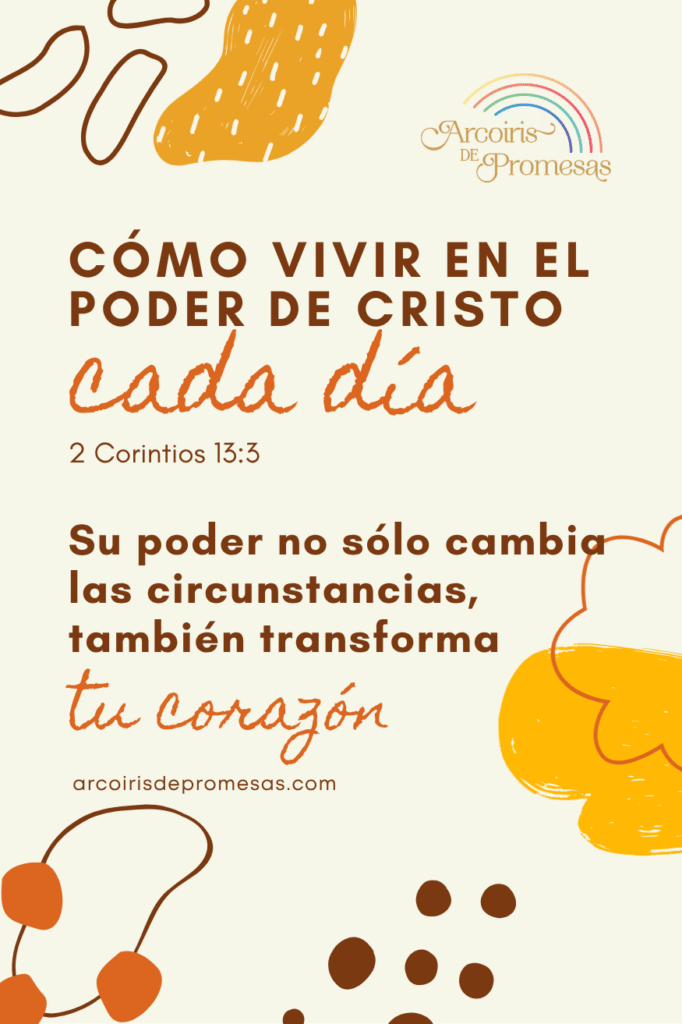 cómo vivir en el poder de Cristo cada día reflexión de aliento para mujeres cristianas