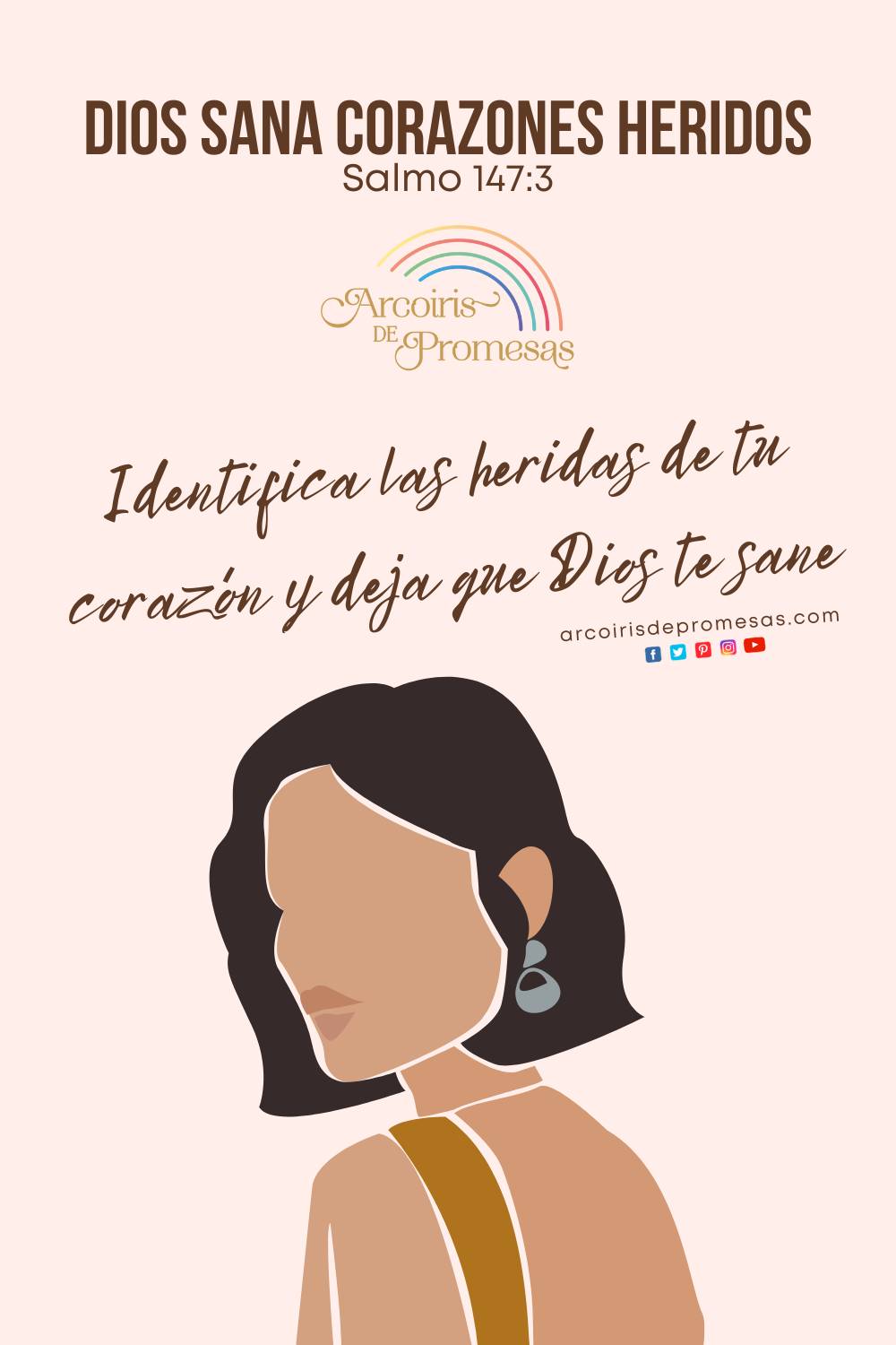 Dios sana corazones heridos - Arcoiris de Promesas