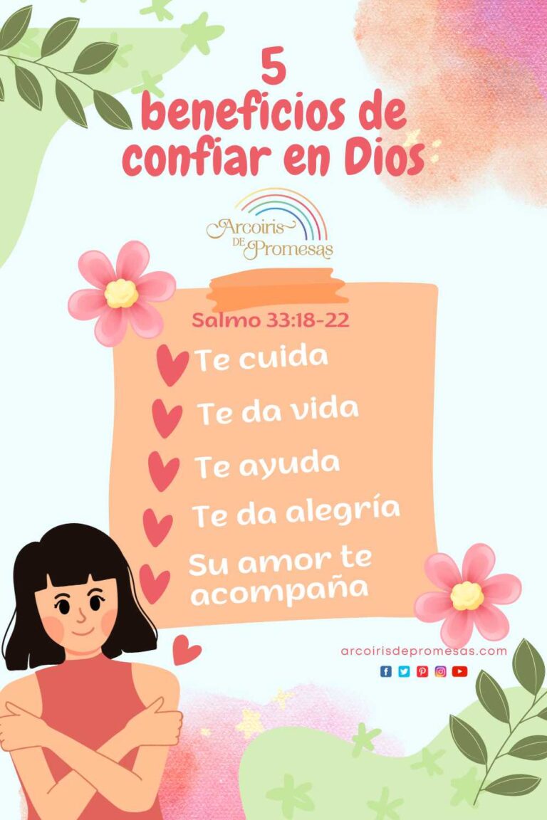 Cinco beneficios de confiar en Dios - Arcoiris de Promesas