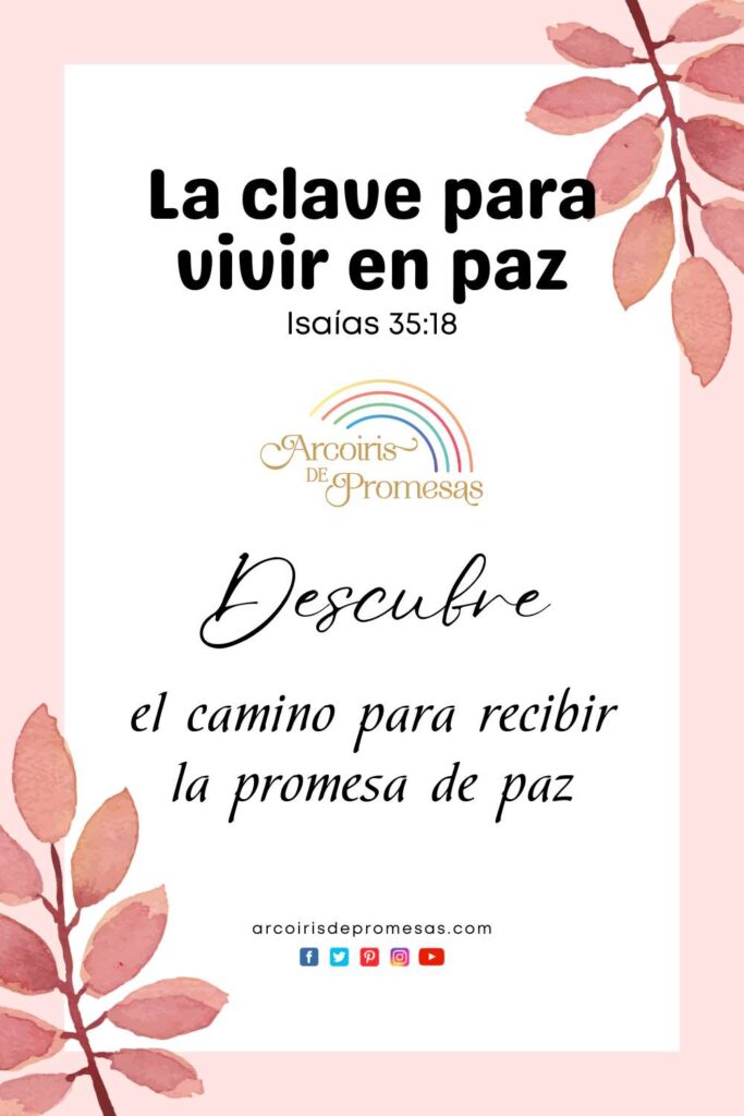 la clave para vivir en paz promesa de dios para mujeres cristianas