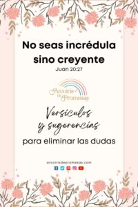 no seas incredula sino creyente mensaje de aliento para mujeres cristianas