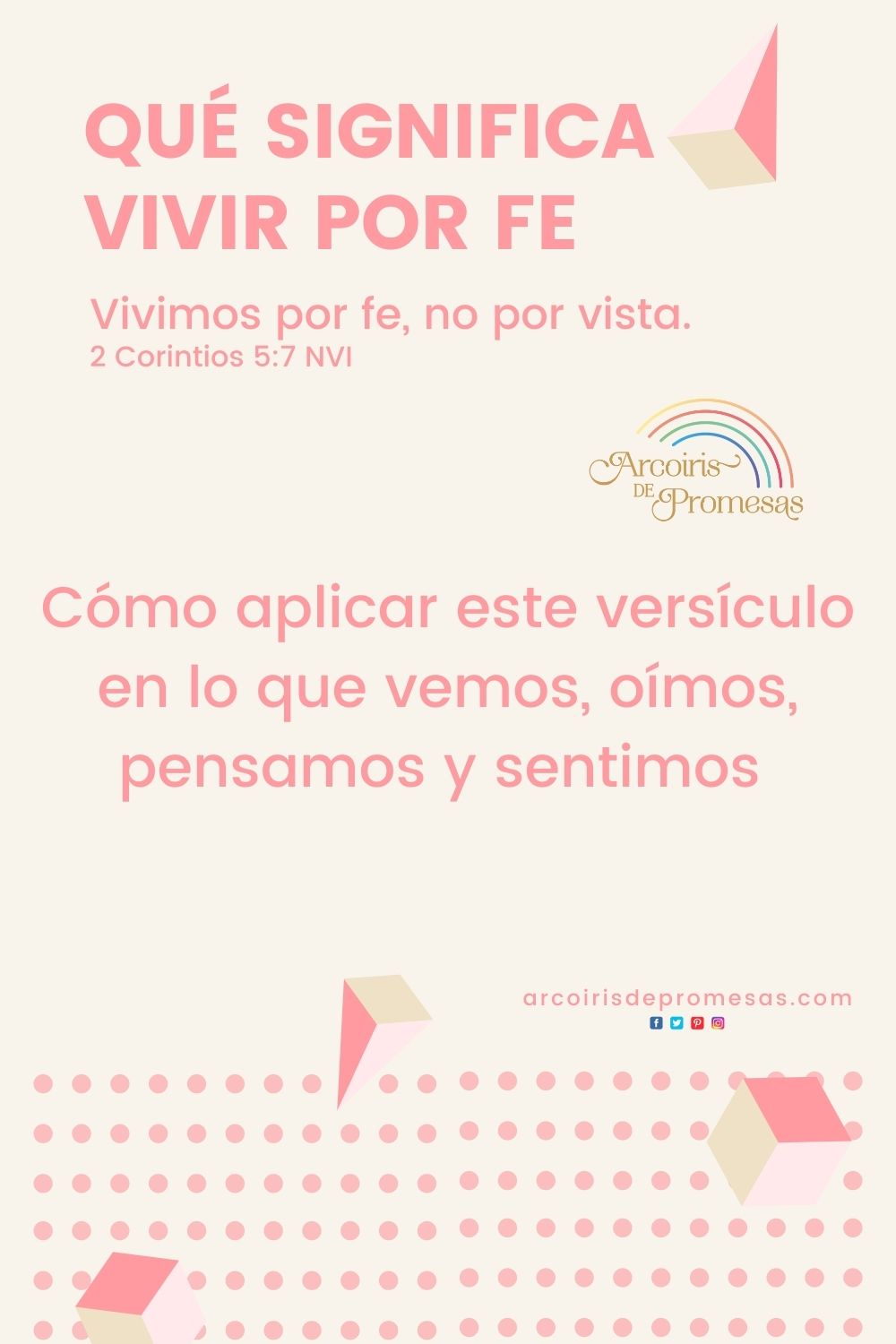 Qué Significa Vivir Por Fe Y No Por Vista Arcoiris De Promesas 0760